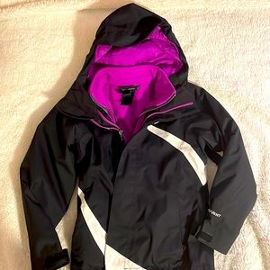 Girls north face 2 in 1 jacket